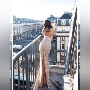 Alamour The Label Paris Beaded Gown